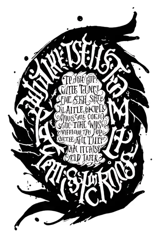 Words In A Circle Shape