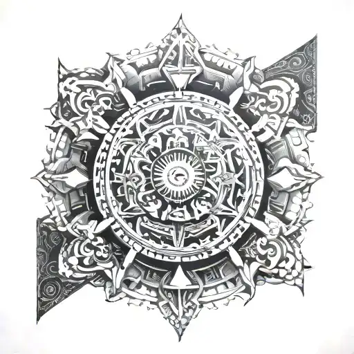 Aztec Calendar With A Modern Twist