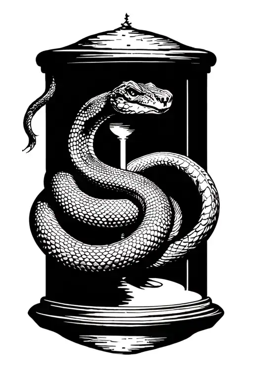 Snake With Sandclock