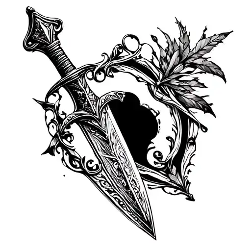 Straight Flat Dagger