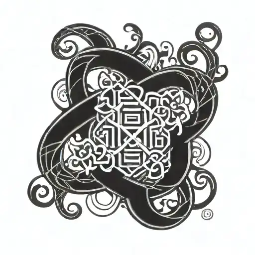 Design A Tattoo Incorporating The Infinity Symbol With Traditional Chinese And Scottish Symbols