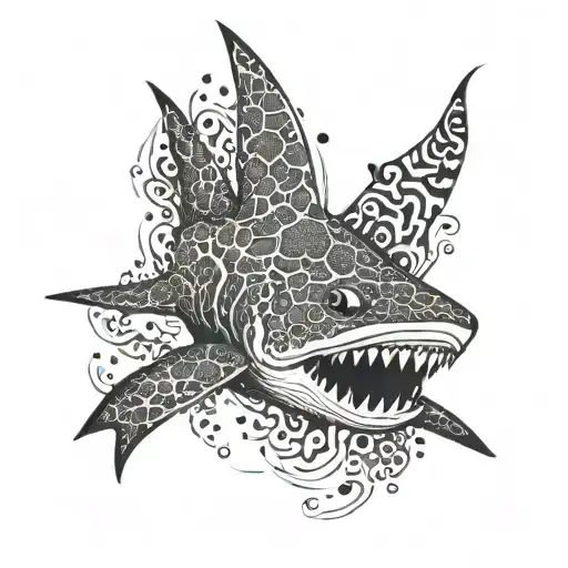 Abstract Wobbegong Shark