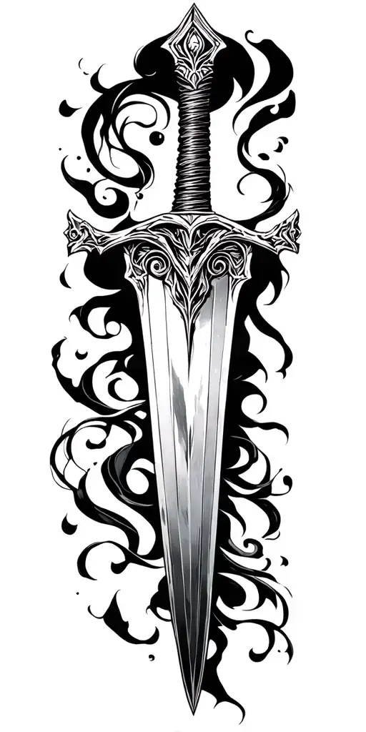 Sword Going Vertically