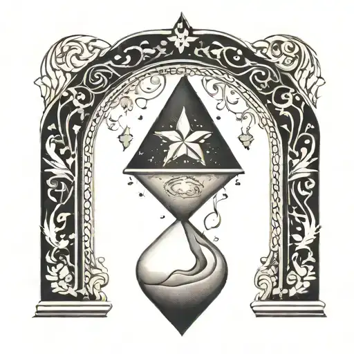 Diamond Star Hour Glass Melting Sand