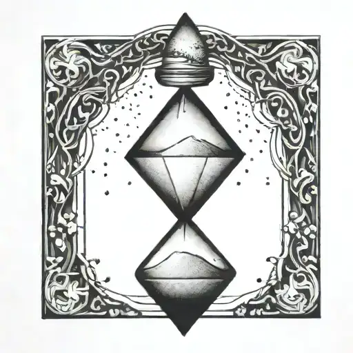 Diamond Star Hour Glass Melting Sand