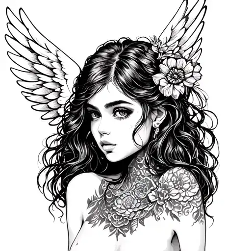 Pretty Girl With Wings