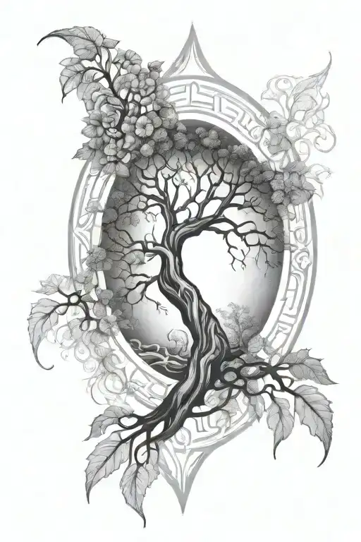 Nature Inpired Sacred Tree Of Life