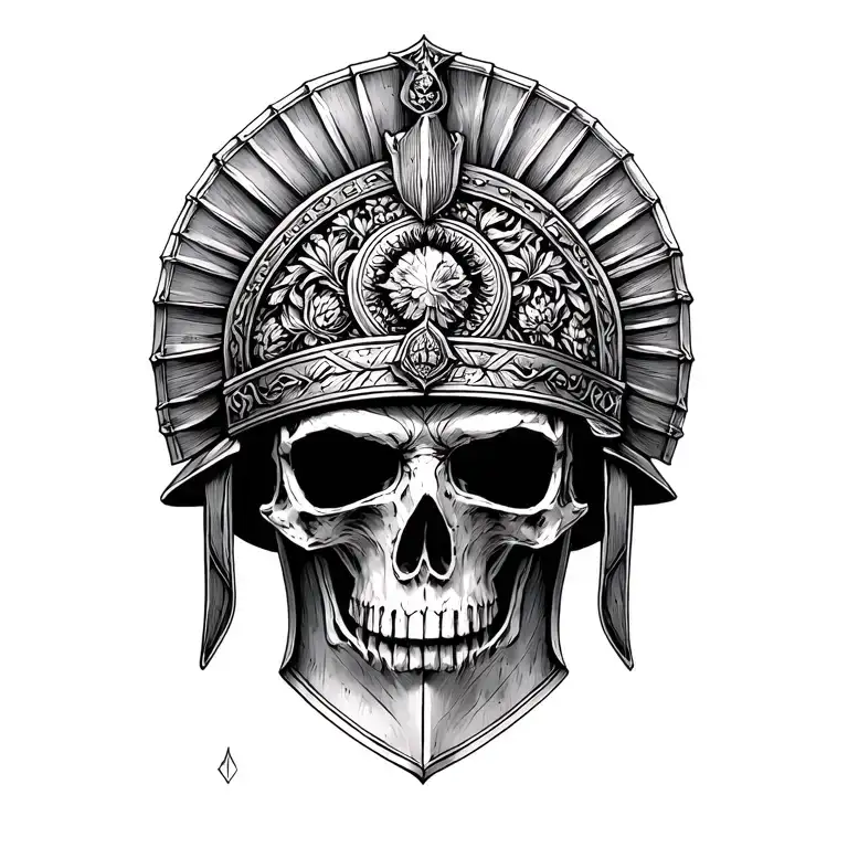 Roman Helmet Memento Mori Memento Vivere