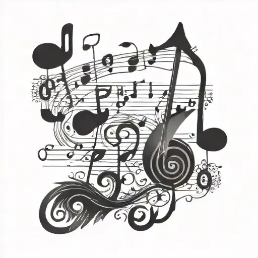 Incorporate Music Notes And Lyrics From 'A Flair For The Dramatic' Into A Unique Design