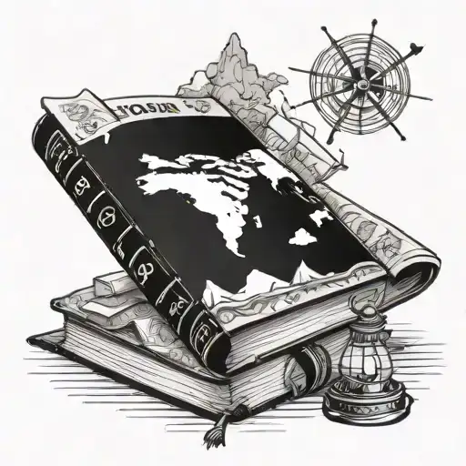 Books And Travel Tattoo Design Inspired Tattoo Design