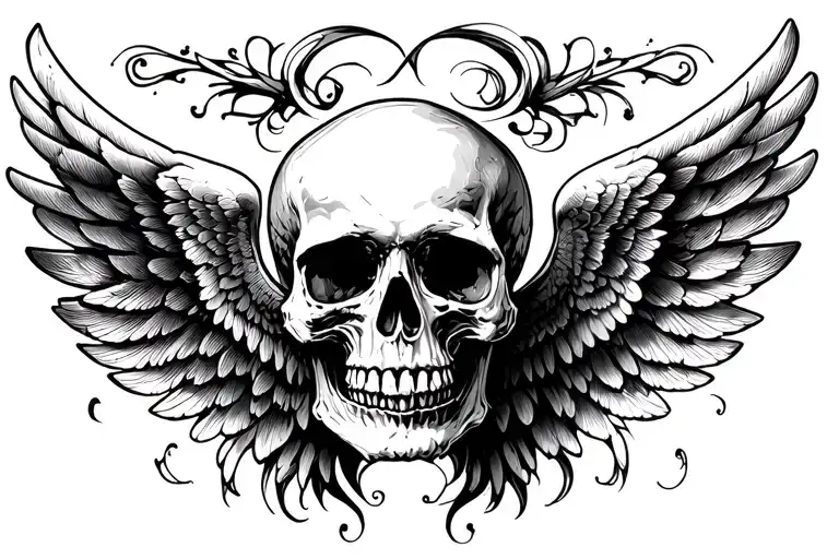 Skull And Wings