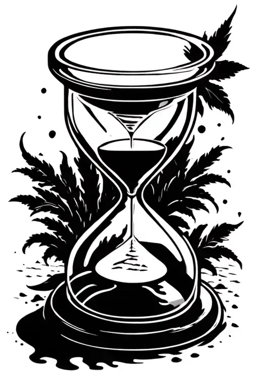 Hourglass Sand Running