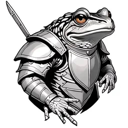 Frog In Suit Of Armour