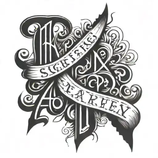 Lettering Tattoo Slatt