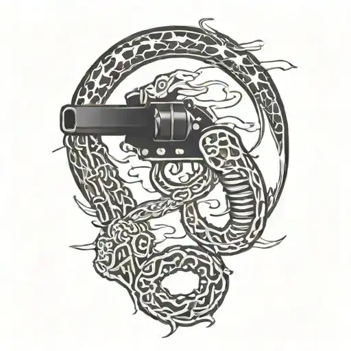 Gadsden Flag With Guns