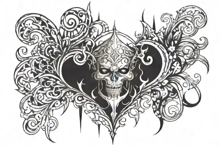 Abstract Gothic Tattoo Design