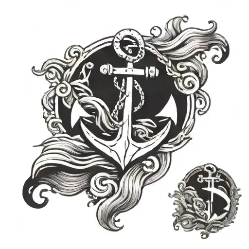 Marine Anchor Ocean Wave Merging