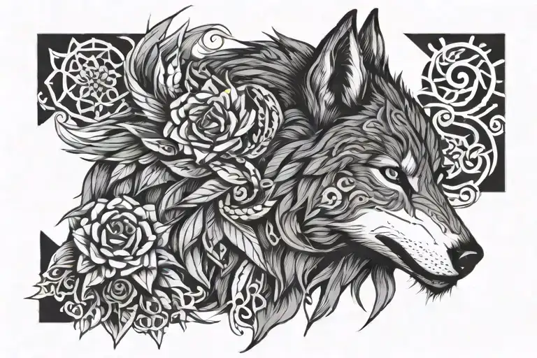 Wolf Eagle Horse Native Woman Rebel Rose Tribal