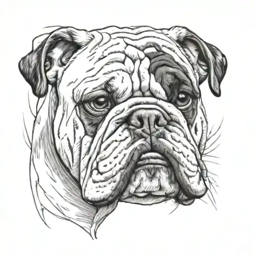 English Bulldog Portrait