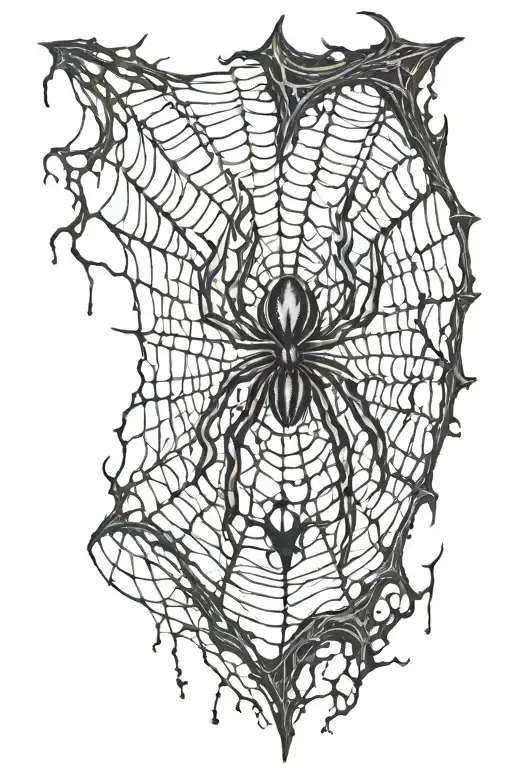 Bloody Spider Web Full Sleeve