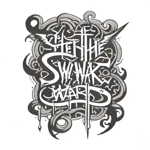 Swtethe War Lettering Itself In Graffiti Style