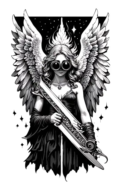 Angel With Weapon And Lenses