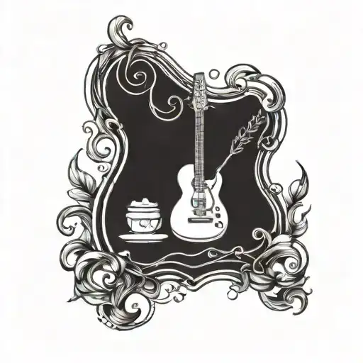 Incorporate A Guitar And Brewing Equipment In A Unique Design