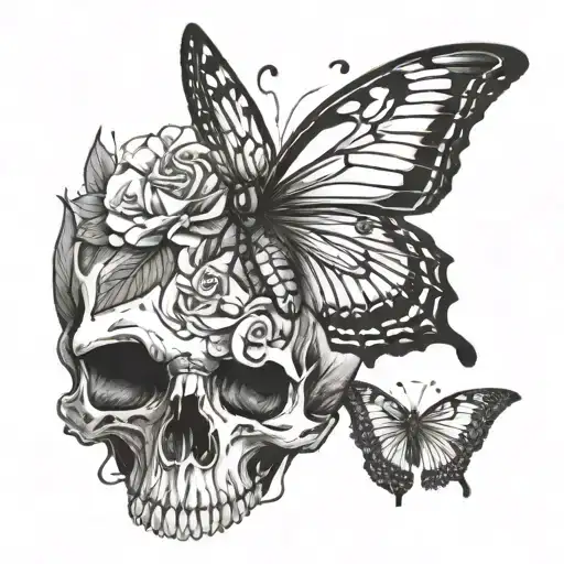 Skull Butterfly
