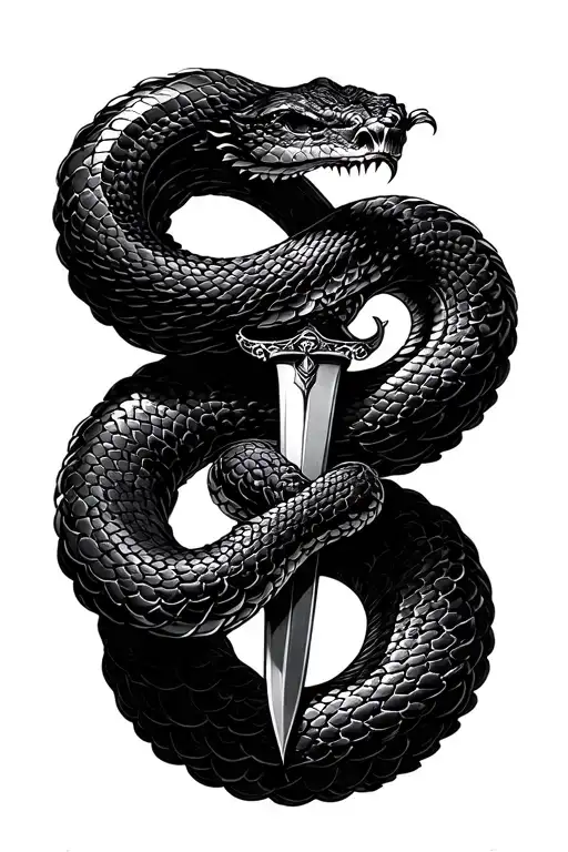 Snake Coiled Sword