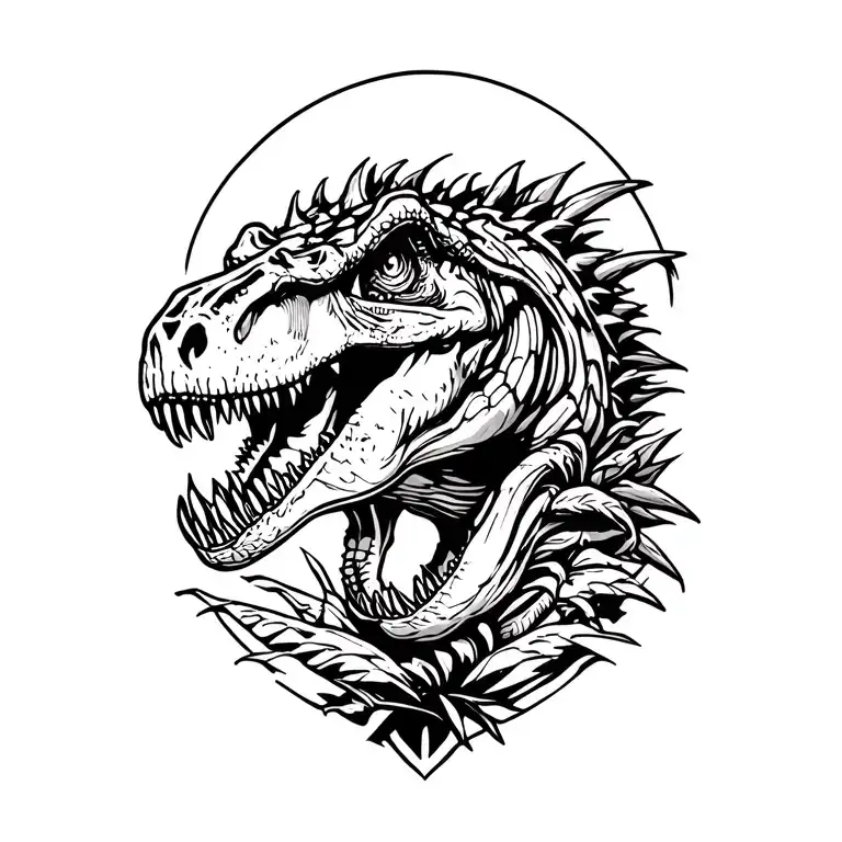 Crossmoped And A T Rex