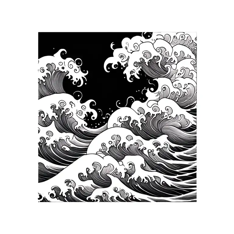 Waves Representing The Client's