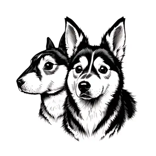Husky And Rabbit