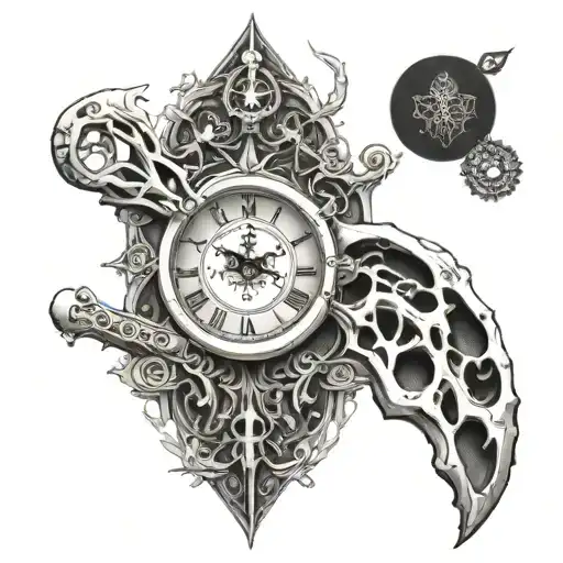 Bone Clock Inside Representing The Client's