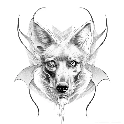 Three Devil Hounds Scary