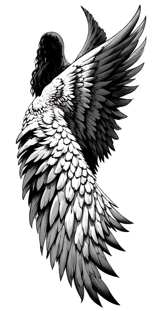 Battle Scared Angel Wing