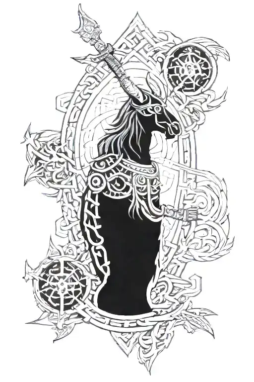 Norse Themed Memorial