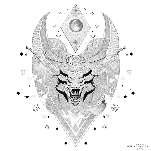 Sagittarius Zodiac Sign With Stars And Lines