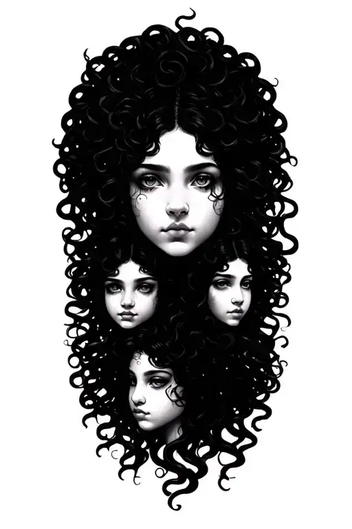 Medusa And 4 Daughters
