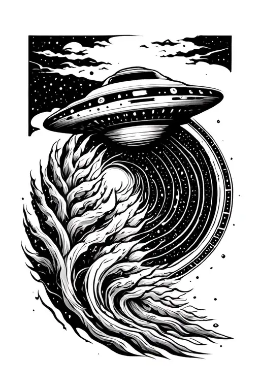 Ufo And Crop Circle Arm