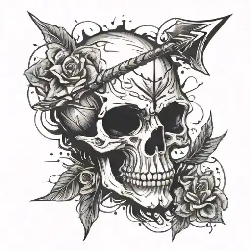 Arrow Skull Smoke