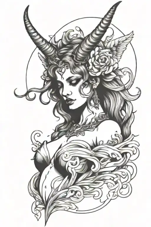Sexy Angel With Horns