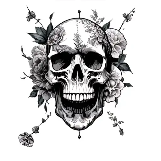 Irish Skulls Sleeve Featuring A Collage