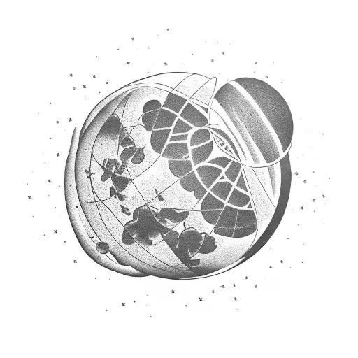 Planet And Universe Big And Then Tiny Human