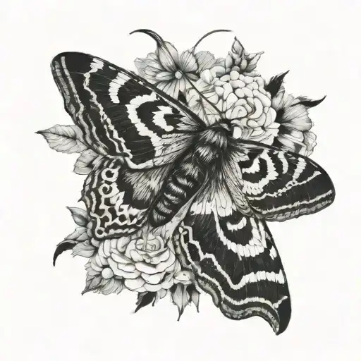 Hercules Moth With Predator Face Morphing