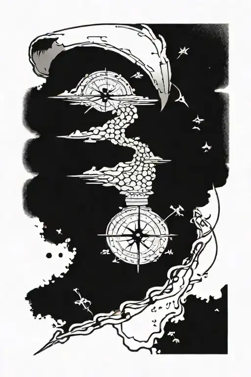 Road Map Fishing Bible Verse Compass Outdoors Arm Sleeve