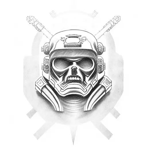 A Detailed Portrait Of A Space Marine In A Heroic Pose