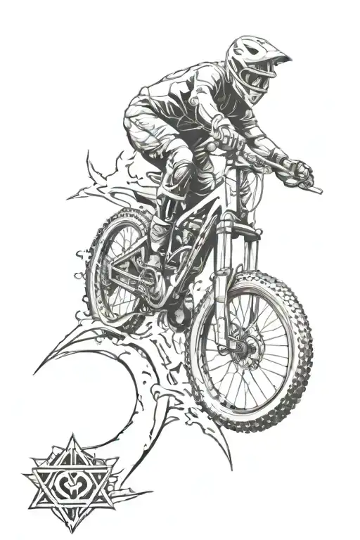 Tattoo For Mountain Bike Mechanic Representing Your Love