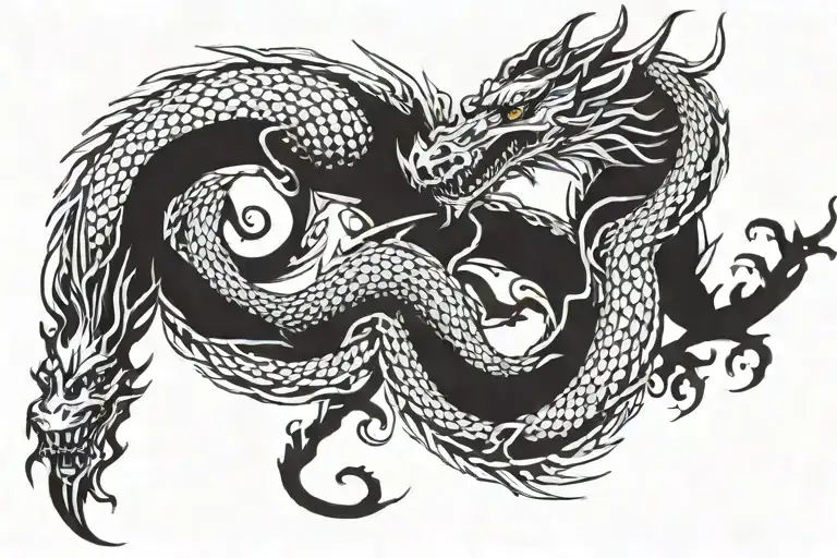 Dragon Coiled