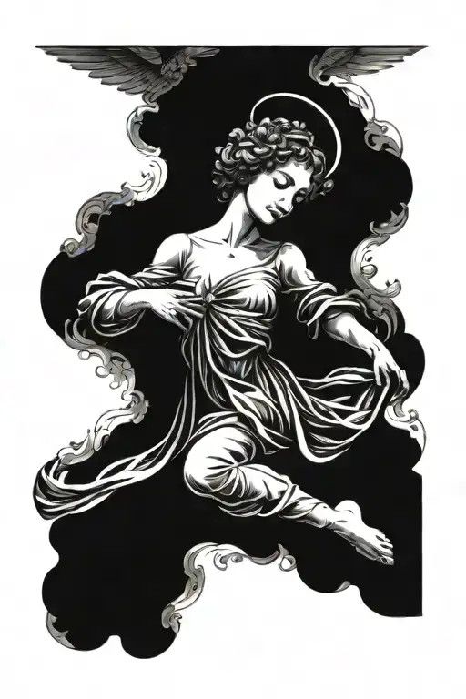 Angel Floating Gracefully