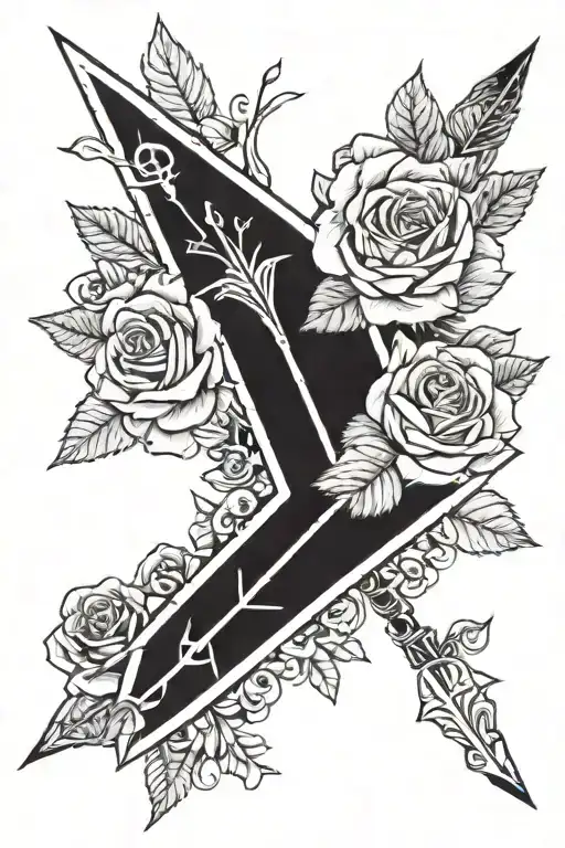 Arrow With Roses